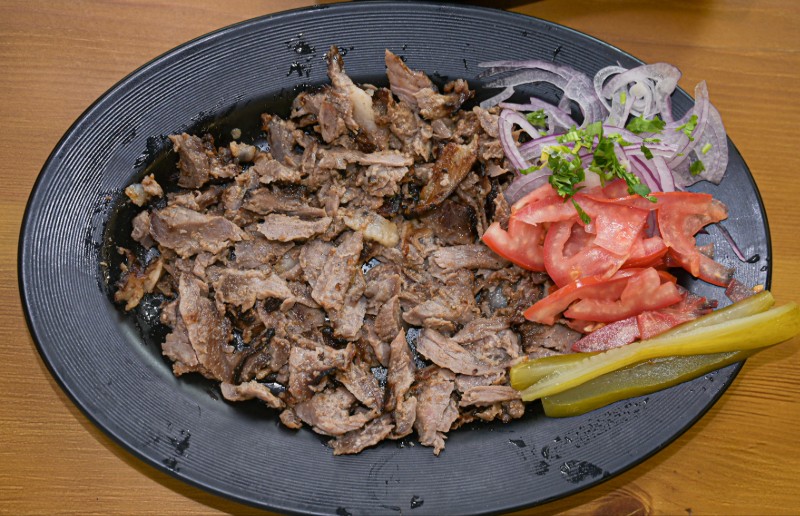 صحن شاورما لحم صغير